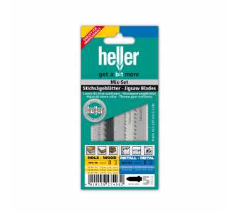 Heller HM Stichsägeblatt, 3x HCS-Holz 2x HSS-Metall