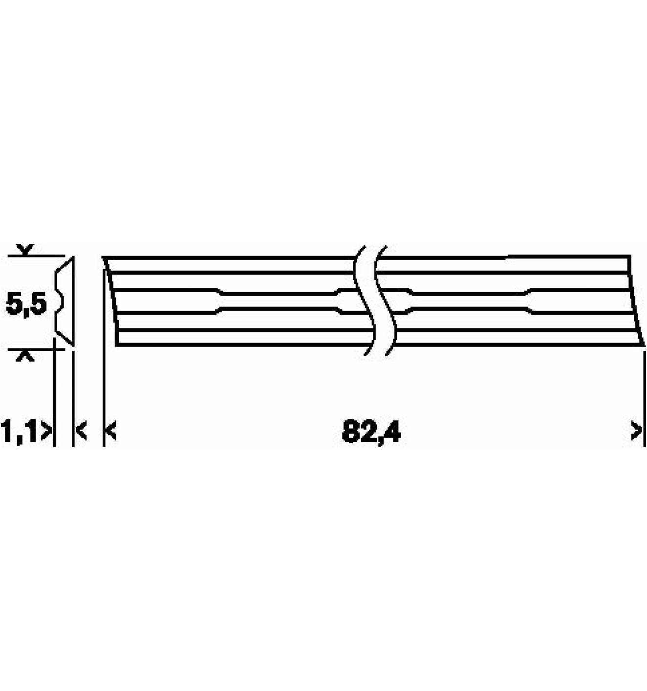 bei HM, gerade, 40°, Hobelmesser kaufen mm, online 5.5 x - 2er-Pack Reidl.de Bosch 82.4
