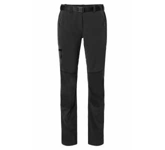James & Nicholson Bi-elastische Damen Trekkinghose JN1205 Gr. L black/black