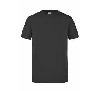 James & Nicholson Figurbetontes Rundhals-T-Shirt Herren Slim Fit JN911 Gr. M graphit