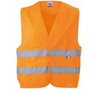 Sicherheitsweste für Erwachsene in Einheitsgröße - Safety Vest Adults - fluorescent-orange - Gr. one size - JN815