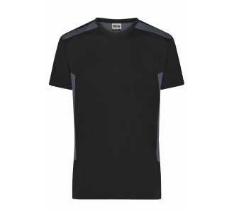 James & Nicholson Workwear T-Shirt Herren JN1824 Gr. 3XL black/carbon