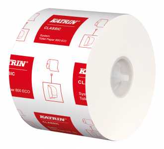 KATRIN Toilettenpapier SYSTEM 800 ECO, weiß, 2-lagig