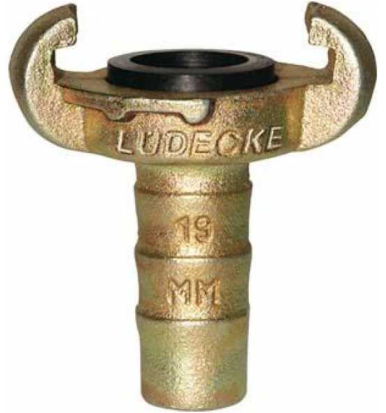 Lüdecke Klauen-Schlauchkupplung DIN 3489, Temperguss, Tülle 19 mm, 3/4 -  bei  online kaufen