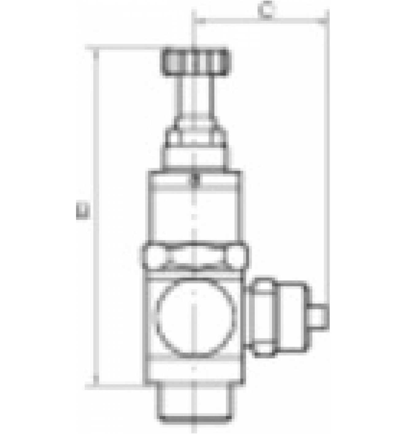 Druckluft Kleinstdruckregler Druckregler Kolbendruckregler 