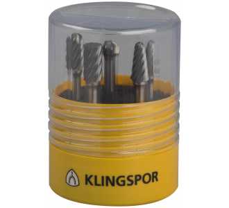Klingspor HF100INOX Fräser/Kernbohrer/ Set, 9,6 x 6 mm Spezialverzahnung Inox