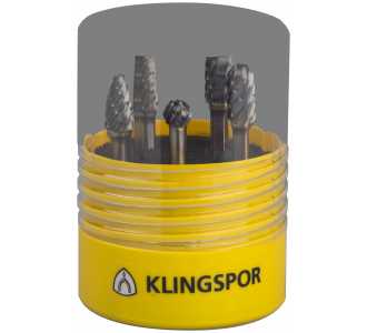 Klingspor HF10STEEL Fräser/Kernbohrer/ Set, 9,6 x 6 mm Spezialverzahnung Stahl