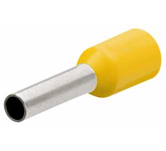 Knipex Aderendhülsen mit Kunststoffkragen, gelb