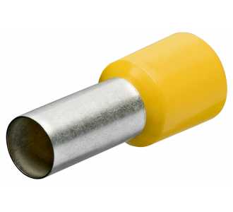 Knipex Aderendhülsen mit Kunststoffkragen je 100 Stück, gelb