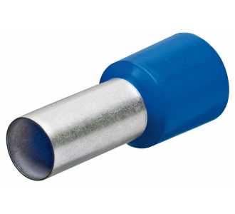 Knipex Aderendhülsen mit Kunststoffkragen je 200 Stück, blau, 2.5 mm²