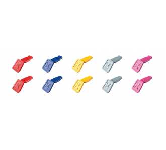 Knipex ColorCode Clips Farbmischung 1 (10 Stück) 21 mm