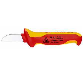 Knipex Kabelmesser isolierender Mehrkomponenten-Griff, VDE-geprüft 190 mm