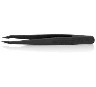 Knipex Kunststoffpinzette, ESD glatt, 115 mm, Spitzenbreite 0.3 mm