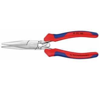 Knipex Polsterklammerzange, mit Mehrkomponenten-Hüllen, spiegelpoliert 185 mm