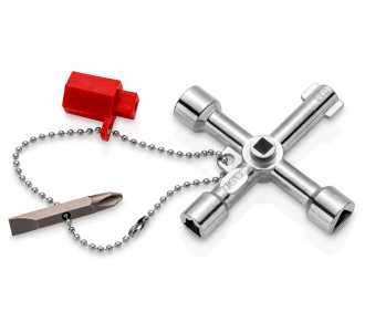 Knipex Schaltschrankschlüssel für gängige Schränke und Absperrsysteme 76 mm