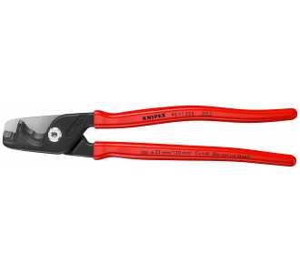Knipex StepCut XL Kabelscheren mit Stufenschnitt mit Kunststoff überzogen brüniert