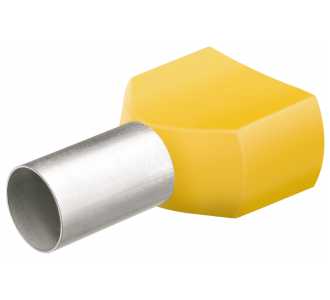 Knipex Twin-Aderendhülsen mit Kunststoffkragen je 50 Stück, gelb