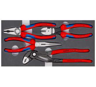 Knipex Zangen-Set in Schaumstoffeinlage 4-tlg., Art.Nr. 00 20 01 V15
