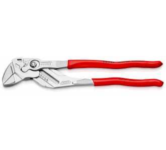 Knipex Zangenschlüssel Zange und Schraubenschlüssel in einem Werkzeug mit Kunststoff überzogen verchromt 300 mm