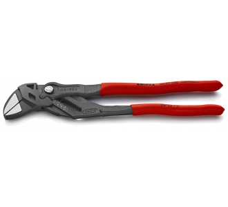 Knipex Zangenschlüssel Zange und Schraubenschlüssel in einem Werkzeug, mit rutschhemmendem Kunststoff überzogen, grau atramentiert 250 mm