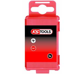 KS Tools 1/4" Bit Torq-Set, 75 mm, #1, 5er Pack