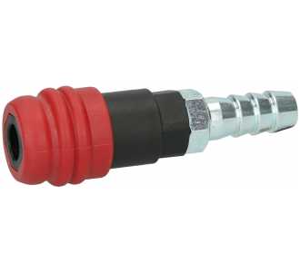 KS Tools 2 Stufen-Druckluft-Sicherheitskupplung mit Schlauchtülle, 14,5 mm