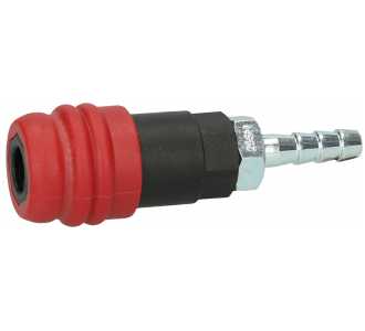 KS Tools 2 Stufen-Druckluft-Sicherheitskupplung mit Schlauchtülle, 9 mm
