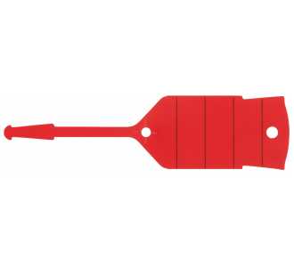 KS Tools Schlüsselanhänger mit Schlaufe, rot, 500 Stück