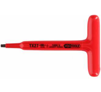 KS Tools T-Griff-Torx-Stiftschlüssel mit Schutzisolierung, T27, 160 mm