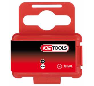 KS Tools 1/4" Bit Spanner, 25 mm, 4 mm, 5er Pack