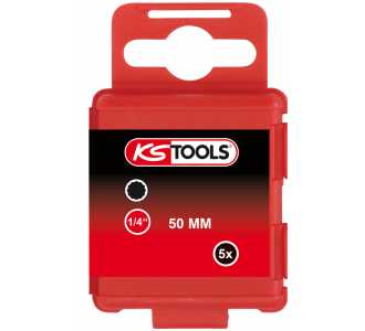 KS Tools 1/4" Bit XZN, 50 mm, M3, 5er Pack