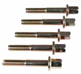 KS Tools Abziehschrauben mit Bund + Reinigungsnut M12x1,5, 5er Pack