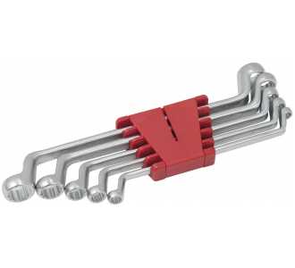 KS Tools Doppel-Ringschlüssel Satz, gekröpft, 5-tlg. 8-19 mm