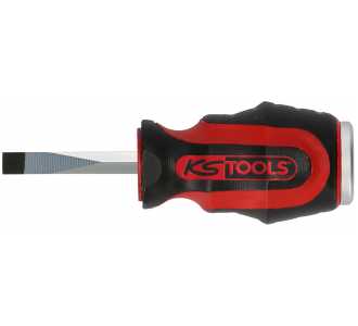 KS Tools ERGOTORQUEmax Schlitz-Schraubendreher, 6 mm, kurze Form