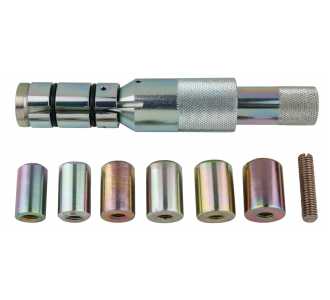 KS Tools Kupplungs-Zentrier-Werkzeug-Satz Ø 24,0 - 36,0 mm mit Zentrierhülsen, 9-tlg.