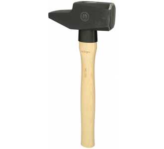 KS Tools Schlosserhammer, Hickory-Stiel, französische Form, 2500g