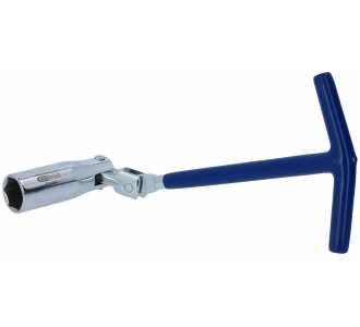 KS Tools T-Griff-Zündkerzenschlüssel mit Gelenk, 16 mm