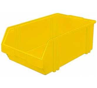 LA-KA-PE Sichtlagerkasten LK 1 gelb 500/450x300x180 mm