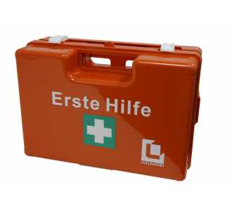 Lüllmann Erste-Hilfe-Koffer "M", mit Füllung gem. DIN 13157, inkl. Wandhalterung