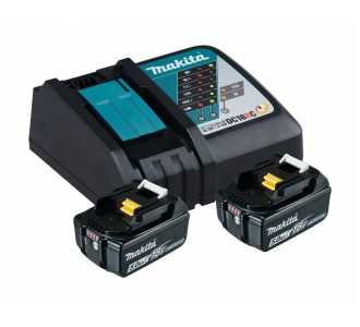 Makita Power Source-Kit 18V, LXT, 18V, 2 Akkus BL1850B 5,0 Ah, Schnellladegerät DC18RC