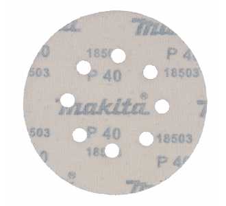 Makita Schleifpapier, 10 Stk., Ø 125 mm, Körnung 40, Art.Nr. D-65816