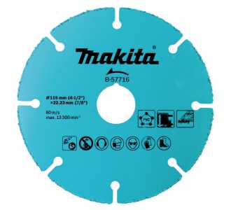 Makita Trennscheibe 115mm universal, Ø 115 mm, 2,0 mm, K30/40, universal