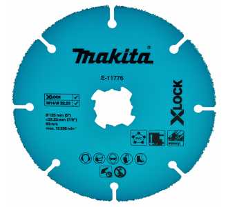 Makita Trennscheibe, Ø 125 mm, 2,0 mm, X-LOCK, Universal