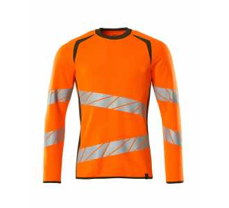 Mascot Sweatshirt, moderne Passform Sweatshirt Gr. L ONE, hi-vis orange/moosgrün