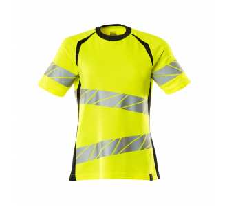 Mascot T-Shirt, Damenpassform T-shirt Gr. 5XLONE, hi-vis gelb/schwarz