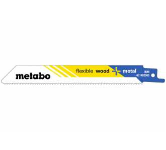 Metabo 25 Säbelsägeblätter "flexible wood + metal" 150 x 0,9 mm, BiM, 1,8-2,6 mm/ 10-14 TPI