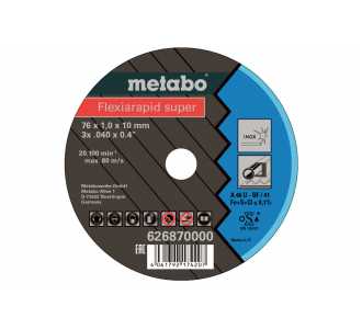Metabo 5 Flexiarapid Super 76x1,0x10,0 mm Inox, TF 41