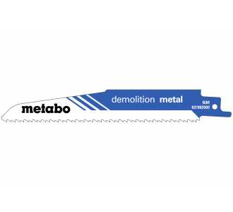 Metabo 5 Säbelsägeblätter "demolition metal" 150 x 1,6 mm, BiM, 2,5+3,2 mm/ 8+10 TPI
