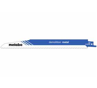 Metabo 5 Säbelsägeblätter "demolition metal" 225 x 1,6 mm, BiM, 2,5+3,2 mm/ 8+10 TPI