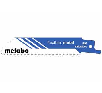Metabo 5 Säbelsägeblätter "flexible metal" 100 x 0,9 mm, BiM, 1,41 mm/ 18 TPI